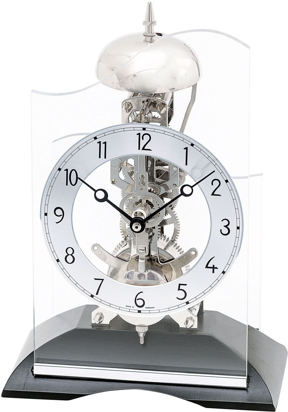 AMS Table Clock 25x18x11 cm Wood • Mechanical Chime • Elegant Design