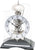 AMS Table Clock 25x18x11 cm Wood • Mechanical Chime • Elegant Design