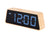 Karlsson Changing Colour LED KA5931 Wecker Bambus • Farbwechselndes LED-Display • USB-Netzbetrieb, Bild 6