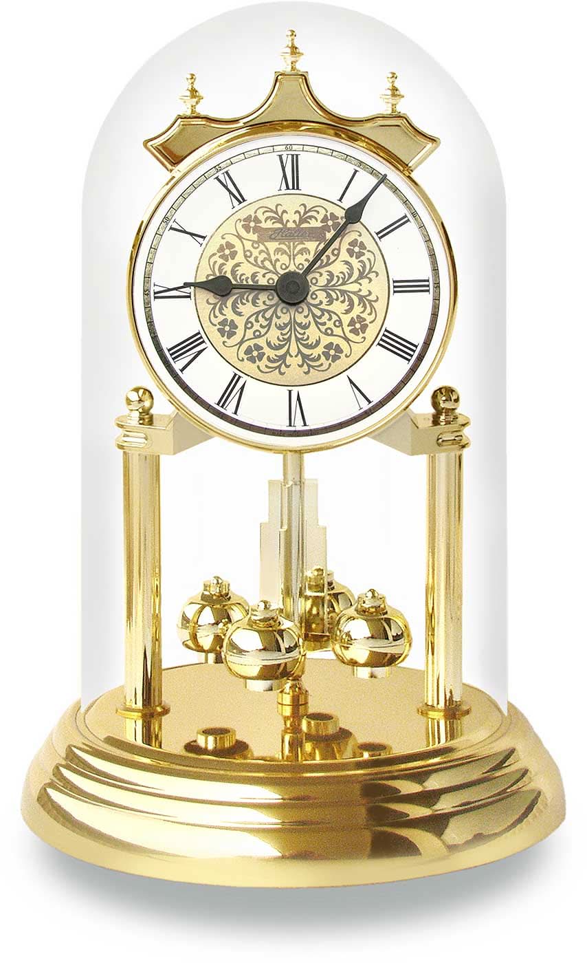 Haller Table Clock 23x15 cm Plastic • Quartz Rotary Pendulum • Classic Design