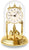 Haller Brass Table Clock • Precise Quartz Movement • Rotating Pendulum