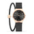 Bering Classic 12131-132-GWP Damenuhr Goldfarben • Saphirglas • Milanaise-Armband mit Charm-Armband, Bild 8