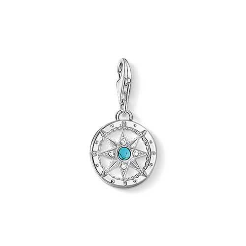 Charm Pendant Compass - 925 Sterling Silver