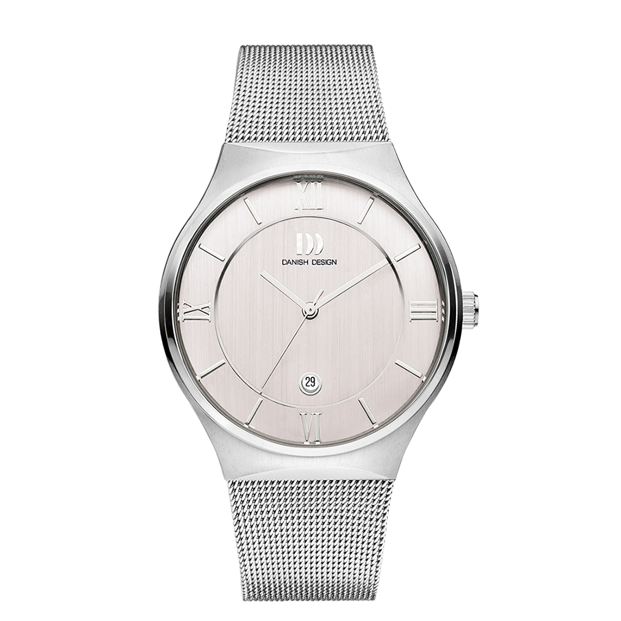 Danish Design Kalsoy IQ62Q1240 Armbanduhr Silber • Mineralglas • Datum-Funktion