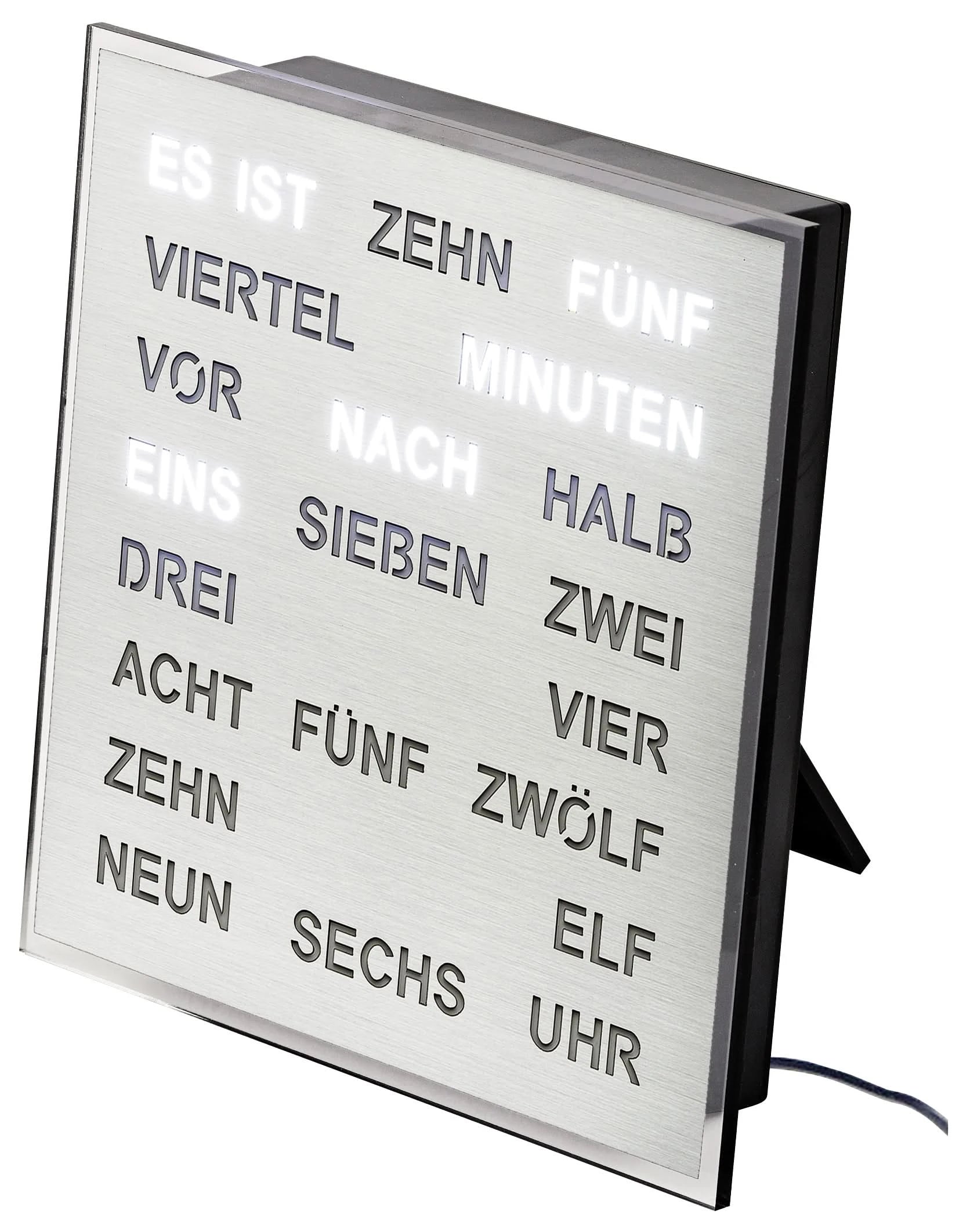 AMS Wall Clock 20x20x4 cm Aluminum • Modern Design • Precise Quartz Movement