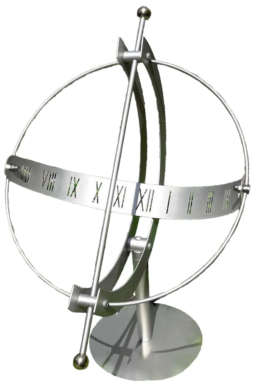 Sunshine Garden Wall Clock 65x50x50 cm Stainless Steel • High-quality German craftsmanship • For the garden