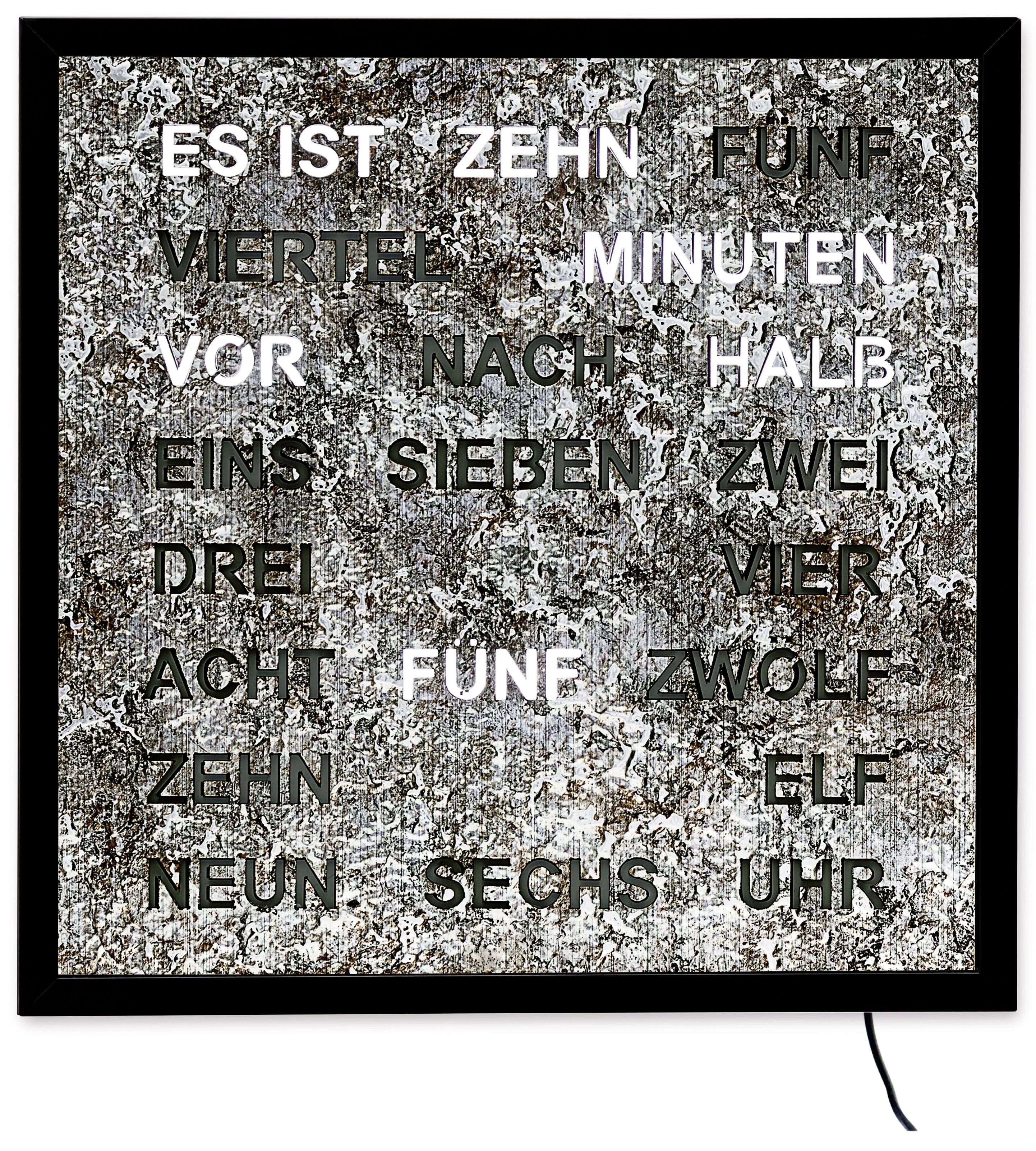 AMS Wall Clock 40x40x5 cm Metal • Modern Design • Precise Quartz Movement