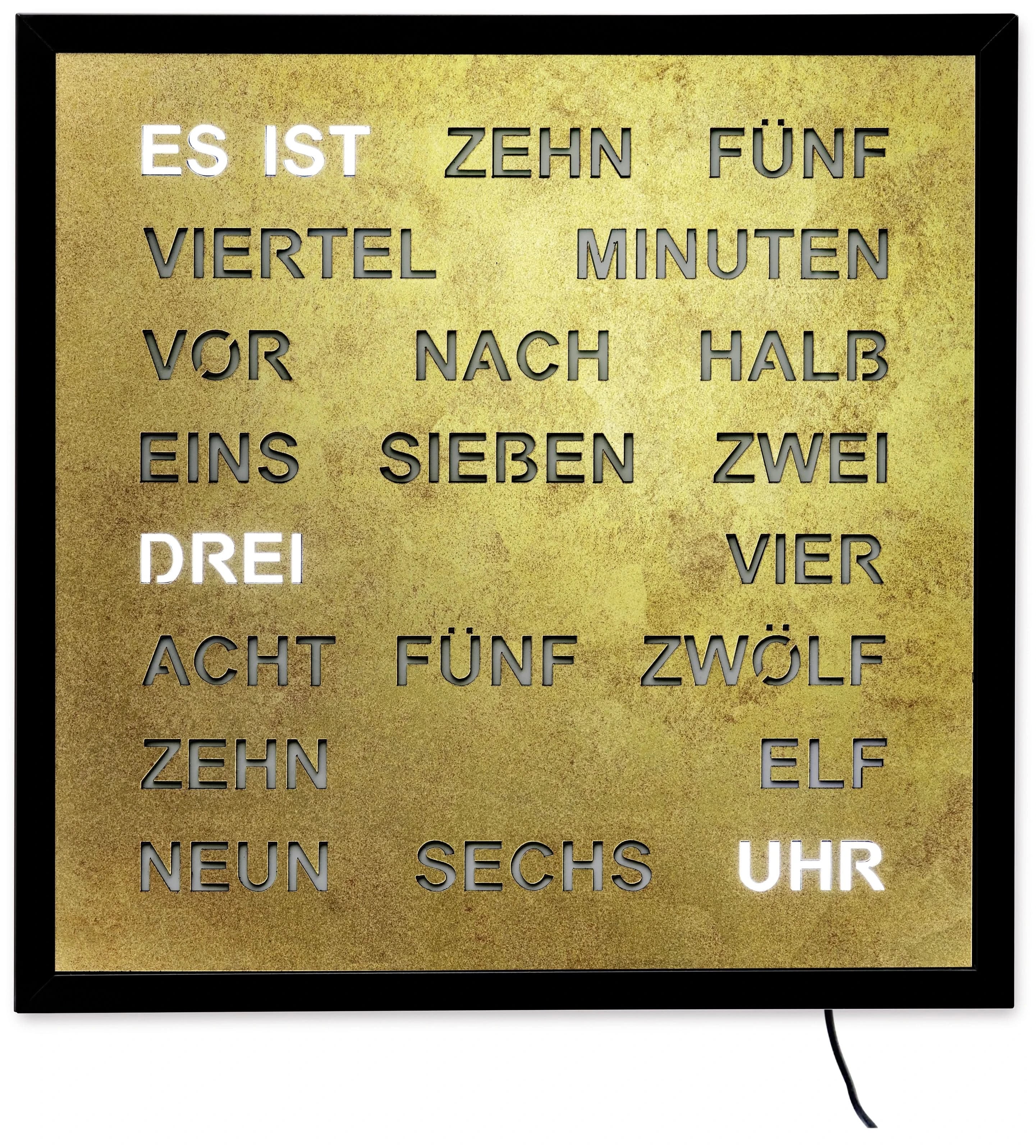 AMS Wall Clock 40x40 cm Metal • Silent Movement • Modern Design