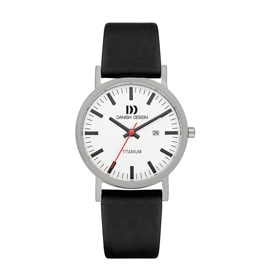 Danish Design Gløbe IQ12Q1273 Rhine Large Herrenuhr Silber • Titangehäuse • Mineralglas
