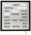 AMS Wall Clock 40x40 cm Metal • Word Display • Modern Design