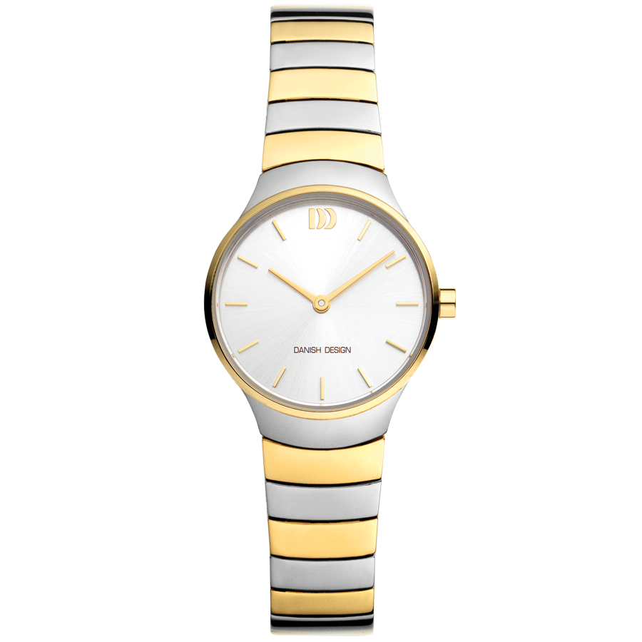 Danish Design Jolie IV65Q1293 Damenuhr Bicolor • Mineralglas • Schmuckarmband
