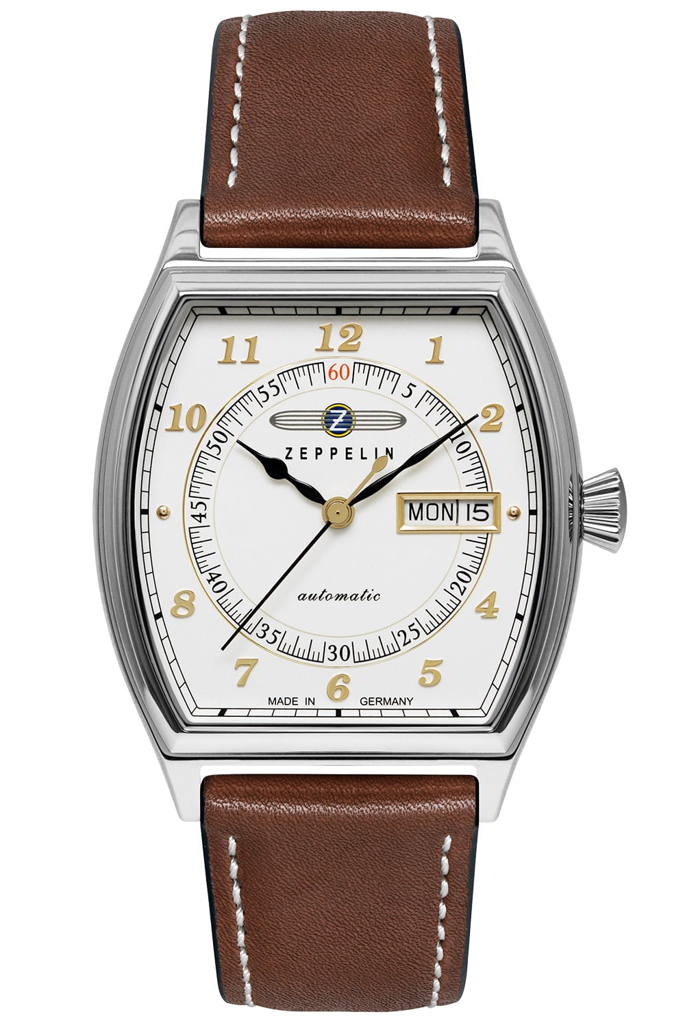 Zeppelin Metropolis 8360-1 Herrenuhr Automatik • DayDate Anzeige • Mineralglas