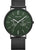 Bering Classic 14240-128 Herren Armbanduhr Grün-Schwarz • Meshband aus Edelstahl • Multifunktions-Quarzwerk