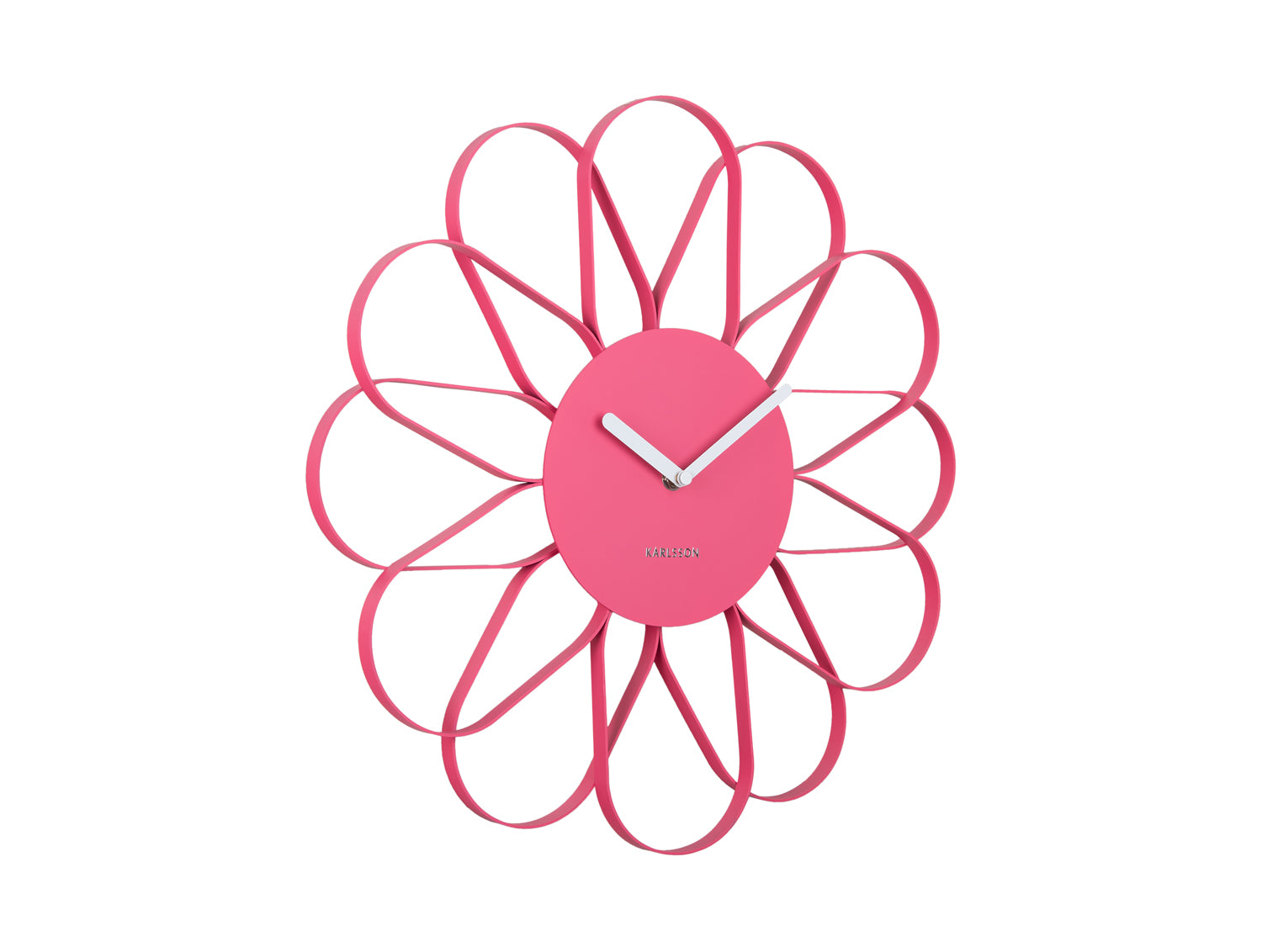 Karlsson Arkis KA5975BP Wanduhr Pink • Geräuschloses Sweep-Uhrwerk • Blütenform-Design