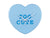 Karlsson Heart Candy KA5985LB Wanduhr Hellblau • Herzform-Design • Pastellfarben