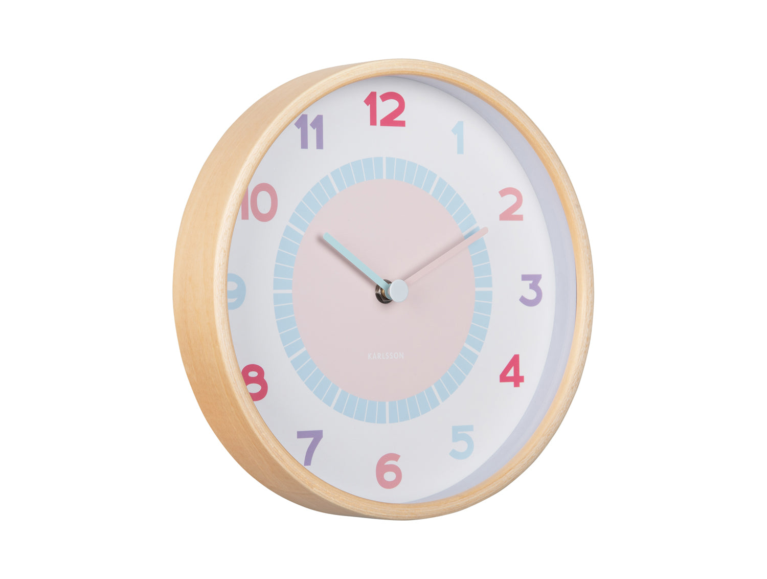 Karlsson Chica KA5963MC Wanduhr Mehrfarbig • Geräuschloses Sweep-Uhrwerk • Kinderzimmer-Design