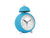 Karlsson Chaplin KA5979BB Wecker Leuchtblau • Sweep-Uhrwerk • Charlie Chaplin Design