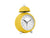 Karlsson Chaplin KA5979BY Wecker Hellgelb • Geräuschloses Sweep-Uhrwerk • Charlie-Chaplin-Design