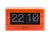 Karlsson Boxed Flip KA5976OR Tischuhr Neonorange • Klappzahlen-Design • Acrylgehäuse