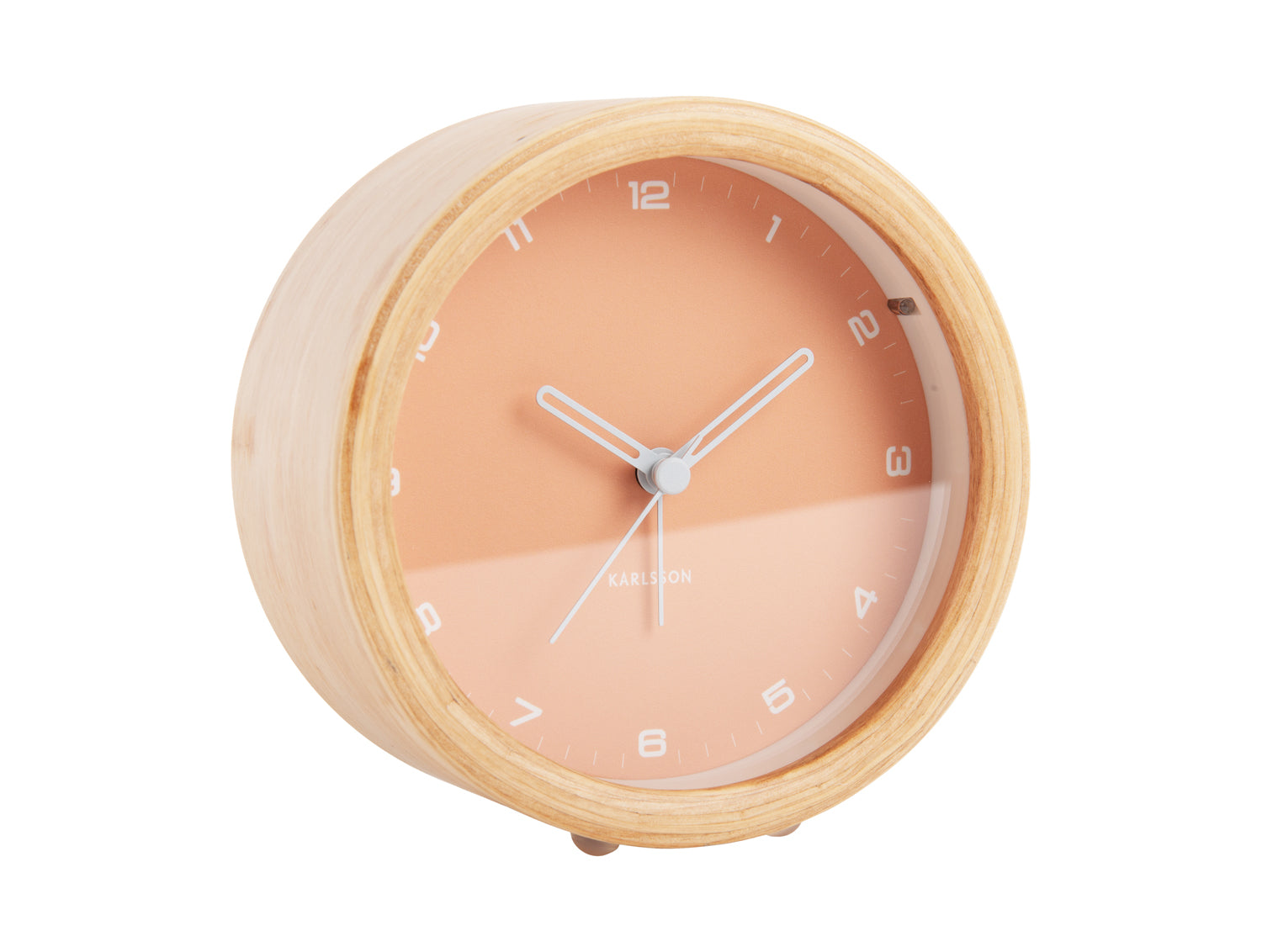 Karlsson Gentle KA5987LO Wecker Orange • Sweep-Uhrwerk • Lichtfunktion