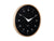 Karlsson Osado Dome KA5995BK Wanduhr Schwarzes Holz • Sweep-Uhrwerk • 12h/24h-Anzeige