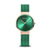 Bering Classic 14531-868 Damen Armbanduhr Grün • Milanaise-Armband • Saphirglas