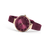 Bering Damen-Armbanduhr mit violettem Zifferblatt, roségoldenem Gehäuse und Meshband