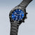Bering Classic 15043-727 Men's Watch • Scratch-resistant sapphire crystal • Blue sunray dial