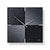 AMS Wall Clock 30x30x4 cm Slate • Silent Quartz Movement • Modern Design