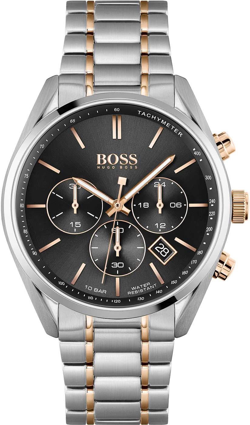 BOSS Volane 1513819 Men's Watch • Sporty Chronograph • Striking Tachymeter Bezel