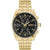 BOSS Skytraveller 1514152 Herren Armbanduhr Goldfarben • Seiko VD51 Quarzwerk • Leuchtzeiger