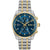 BOSS Skytraveller 1514247 Herren Armbanduhr Blau • Chronograph • Bicolores Edelstahlarmband