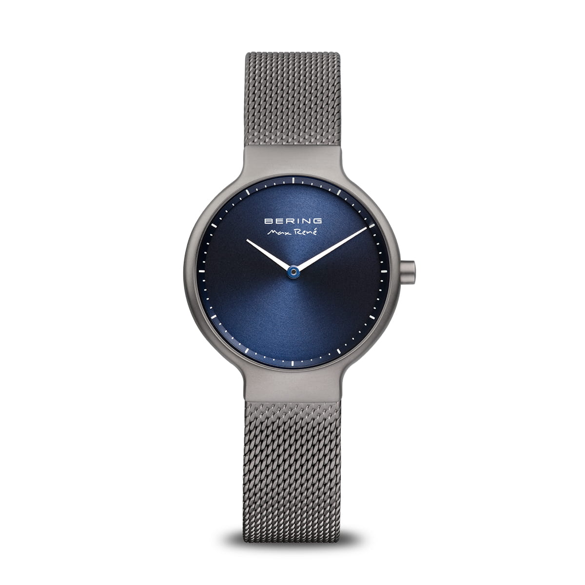 Bering Max René 15531-077 Damenuhr Grau • Saphirglas • Milanaise-Armband