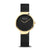 Bering 15531-132 Damen Armbanduhr Schwarz-Gold • Saphirglas • Milanese-Edelstahlband