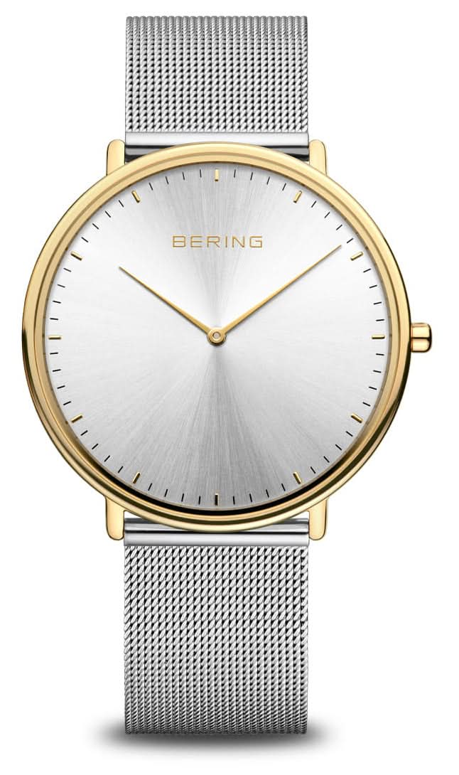 Bering Classic 11938-007 Men's Watch • Scratch-Resistant Sapphire Crystal • Lightweight Titanium