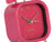 Karlsson Metallic Glam Square KA5921DP Wecker Dunkelrosa • Sweep-Uhrwerk • Goldene Zeiger, Bild 3