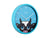 Karlsson Peekaboo Cow KA5997BL Wanduhr Blau • Bewegliche Augen • Kinderzimmer-Design, Bild 2