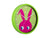 Karlsson Peekaboo Bunny KA5997DG Wanduhr Dunkelgrün • Bewegliche Augen • Kinderzimmer-Design, Bild 2