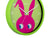 Karlsson Peekaboo Bunny KA5997DG Wanduhr Dunkelgrün • Bewegliche Augen • Kinderzimmer-Design, Bild 3