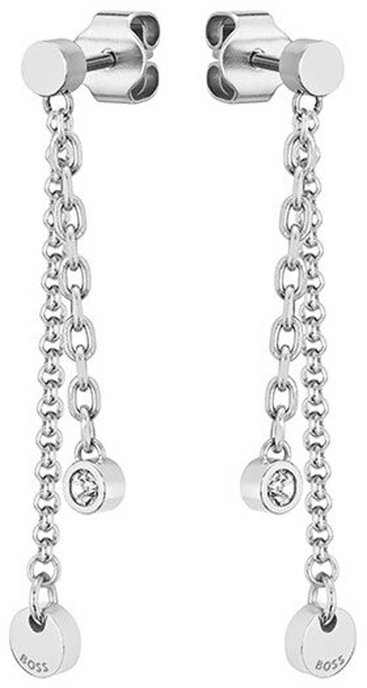 Boss Jewelry 1580332 - IRIS Drop Earrings with Round Pendants and Stone