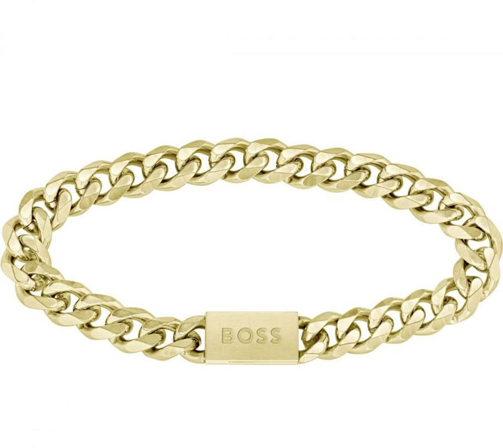 Boss Jewelry 1580403M - Chain Link Bracelet CHAIN FOR HIM Yellow Gold