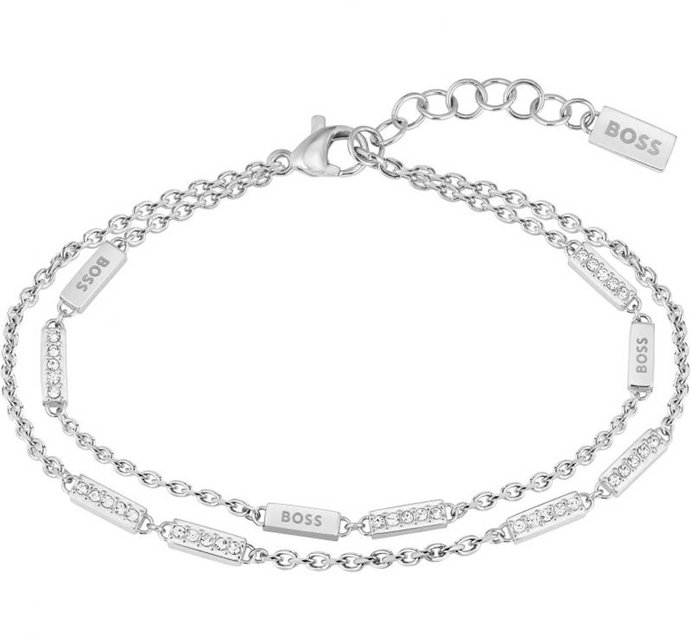 Boss Jewelry 1580448 - Double-row LARIA bracelet with connecting elements