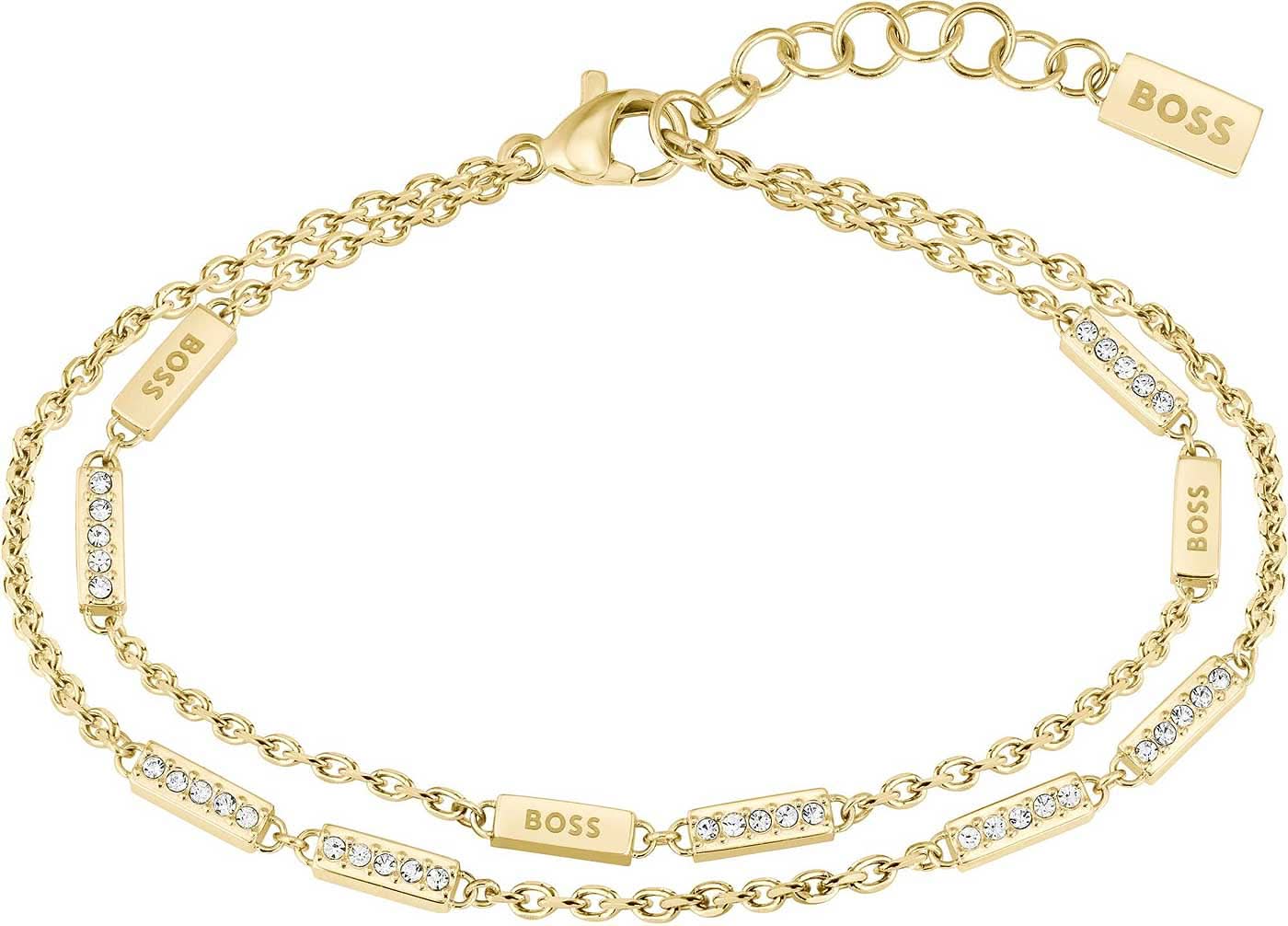 Boss Jewelry 1580450 - LARIA double-row bracelet with connecting elements