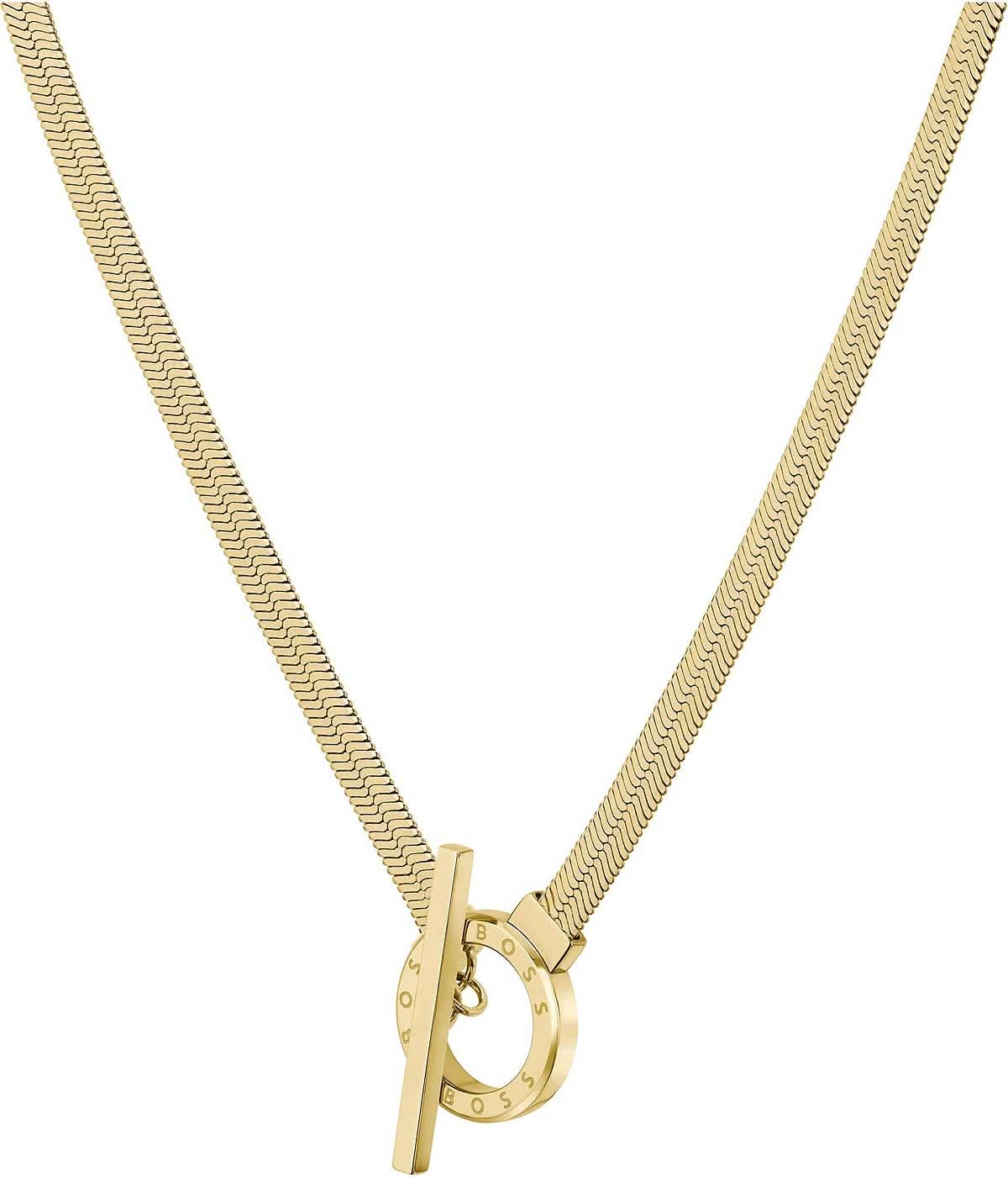 Boss Jewelry 1580480 - ZIA Herringbone Chain with Toggle Clasp