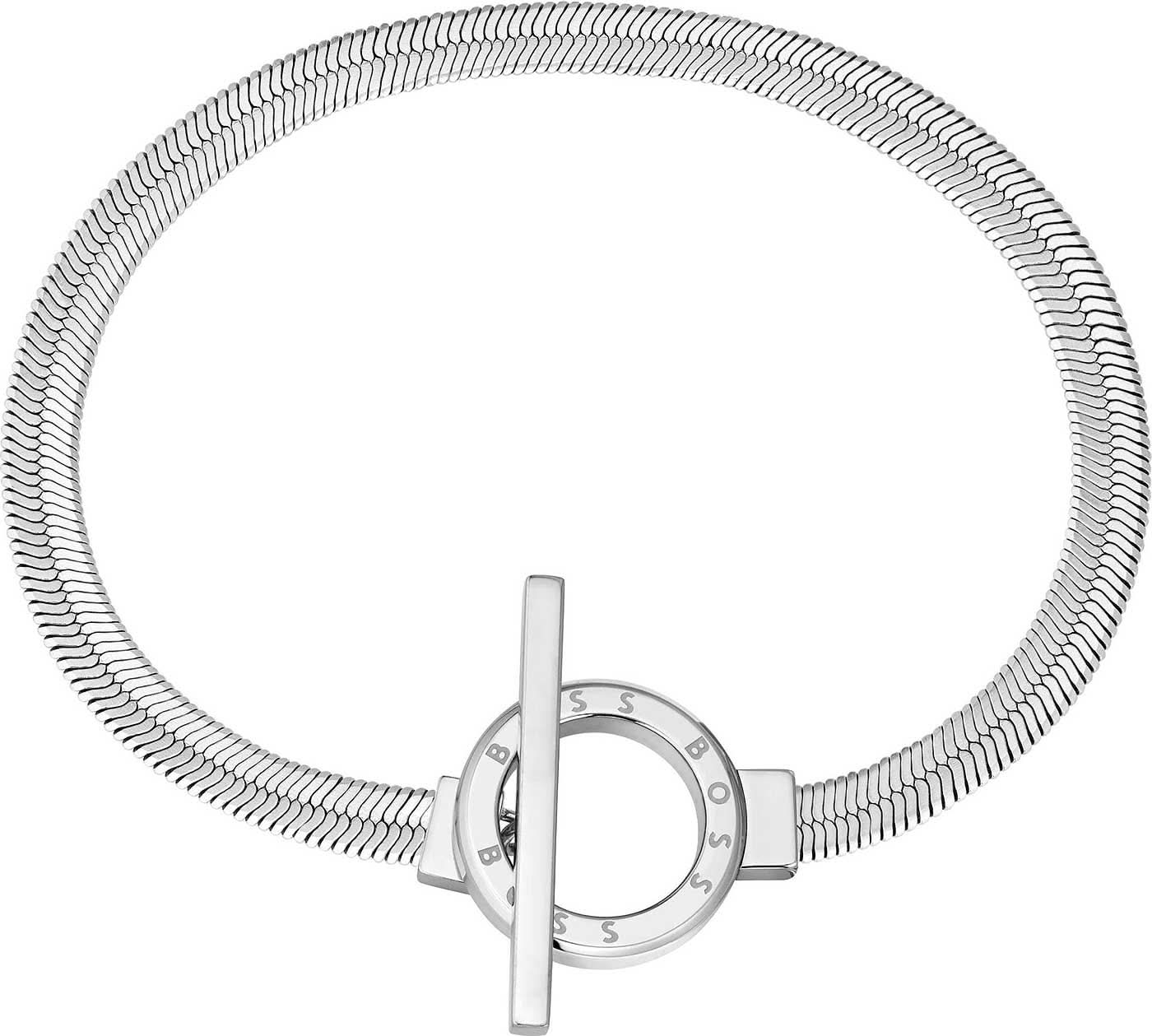Boss Jewelry 1580485 - ZIA Herringbone Bracelet with Toggle Clasp