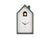 Karlsson Cuckoo Clock in House Design, light green casing with white dial and hands