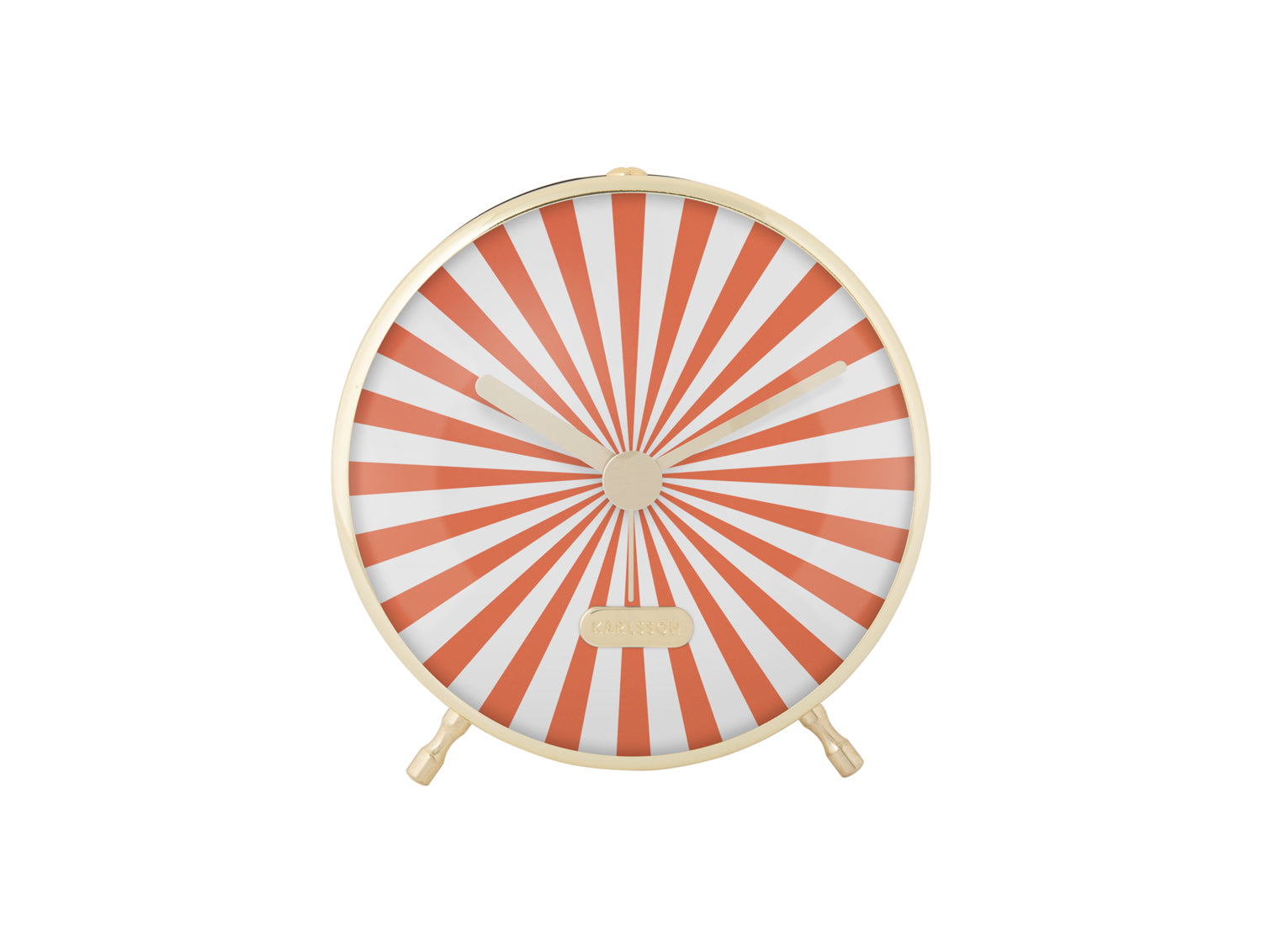 Karlsson Candy Swirl KA6008OR Wecker Orange • Sweep-Uhrwerk • Verspieltes Design