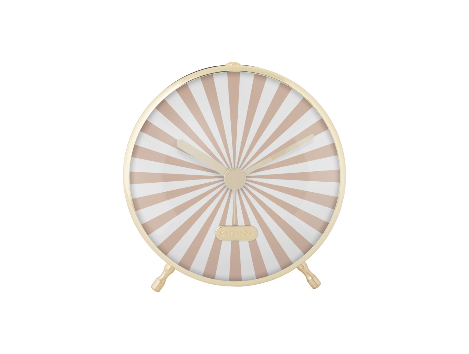 Karlsson Candy Swirl KA6008SB Wecker Softbraun • Geräuschloses Sweep-Uhrwerk • Verspieltes Zifferblatt
