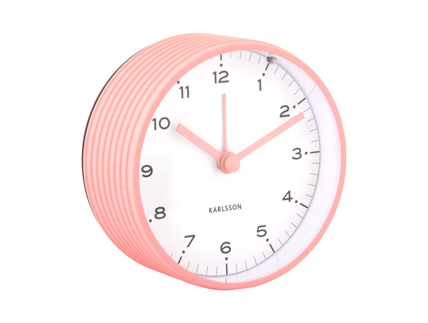 Karlsson Circus Rings KA6010PI Wecker Flamingopink • Geräuschloses Sweep-Uhrwerk • Lichtfunktion