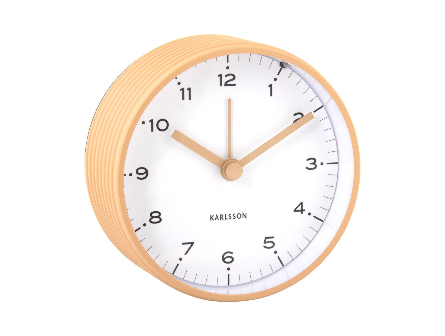 Karlsson Circus Rings KA6010SB Wecker Braun • Geräuschloses Sweep-Uhrwerk • Lichtfunktion